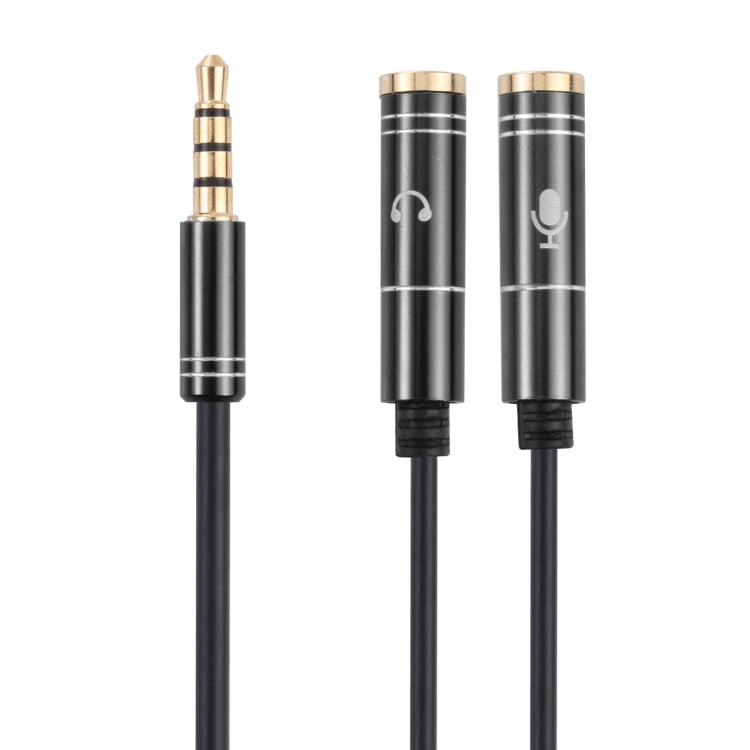 2 x 3.5mm Female to 3.5mm Male Adapter Cable(Black)-garmade.com
