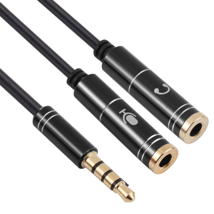 2 x 3.5mm Female to 3.5mm Male Adapter Cable(Black)-garmade.com