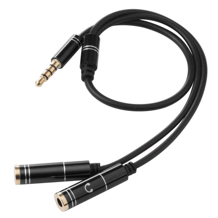 2 x 3.5mm Female to 3.5mm Male Adapter Cable(Black)-garmade.com