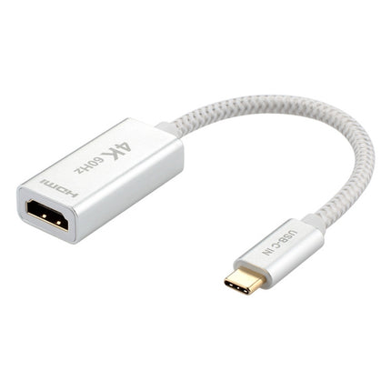 USB 3.1 Type-C Male to HDMI Female Video Adapter Cable, Length: 20cm-garmade.com