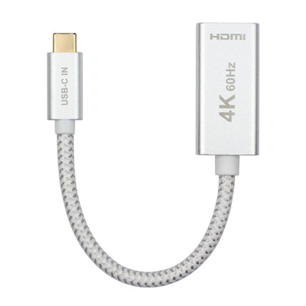 USB 3.1 Type-C Male to HDMI Female Video Adapter Cable, Length: 20cm-garmade.com