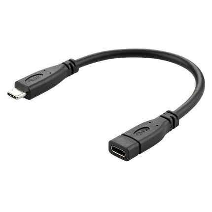 USB 3.1 Type-C / USB-C Male to Type-C / USB-C Female Gen2 Adapter Cable, Length: 20cm-garmade.com