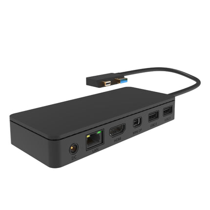 Onten OT-65002 12 in 1 Multifunctional Type-C + USB + RJ45 + HDMI Docking Station(Black)-garmade.com