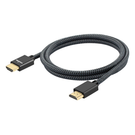 ULT-unite Gold-plated Head HDMI 2.0 Male to Male Nylon Braided Cable, Cable Length: 1.2m(Black)-garmade.com