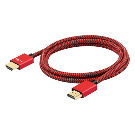 ULT-unite Gold-plated Head HDMI 2.0 Male to Male Nylon Braided Cable, Cable Length: 1.2m(Red)-garmade.com