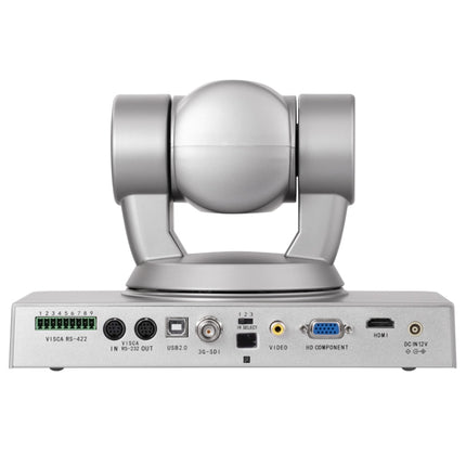 YANS YS-H820DSY 1080P HD 20X Zoom Lens Video Conference Camera with Remote Control, US Plug (Silver)-garmade.com