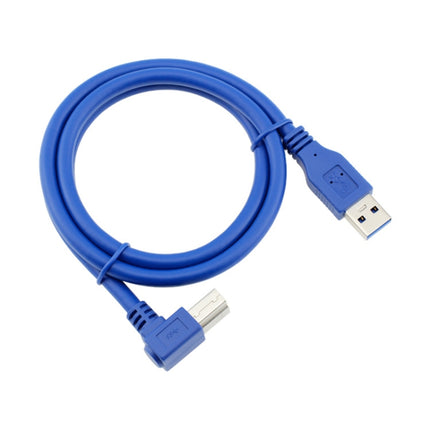 USB 3.0 A Male to Right 90 Degrees Angle USB 3.0 Type-B Male High Speed Printer Cable, Cable Length: 3m-garmade.com