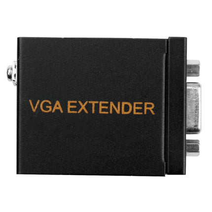 VGA Signal to RJ45 Signal Extender Transmitter + Receiver Converter Ethernet Cable, Transmission Distance: 60m-garmade.com