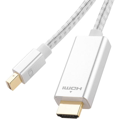 1080P 60Hz Mini DisplayPort to HDMI Cable, Cable Length:2m (Silver)-garmade.com