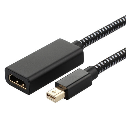 Mini DP to 1080P HD HDMI PP Yarn Woven Net Adapter Cable (Black)-garmade.com