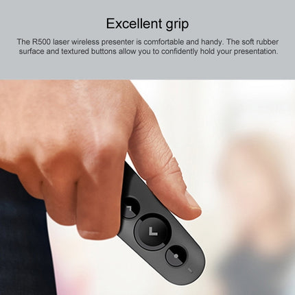 Logitech R500 2.4Ghz USB Wireless Presenter PPT Remote Control Flip Pen-garmade.com