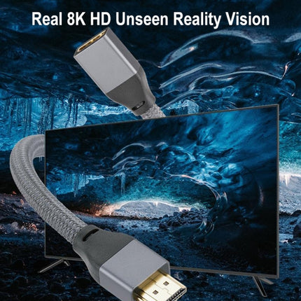 HDMI 8K 60Hz Male to Female Cable Support 3D Video, Cable Length: 2m-garmade.com