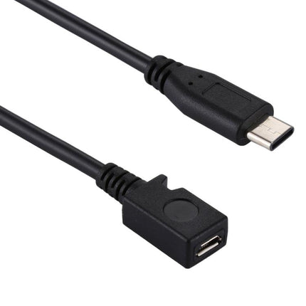 USB-C / Type-C 3.0 Male to Micro USB Female Cable Adapter, Length: 29cm-garmade.com