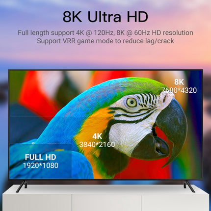 8K 60Hz HDMI 2.1 Female to DP Male Adapter-garmade.com