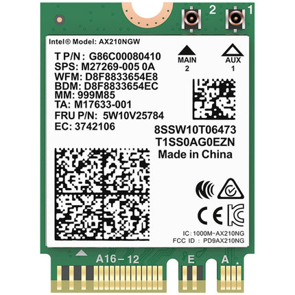 COMFAST AX210 vPro-M 5374Mbps Bluetooth 5.2 Tri-band Wireless Network Card-garmade.com