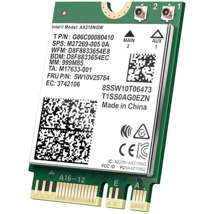 COMFAST AX210 vPro-M 5374Mbps Bluetooth 5.2 Tri-band Wireless Network Card-garmade.com