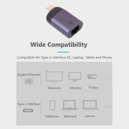 USB-C / Type-C Male to 100M RJ45 Female Adapter-garmade.com