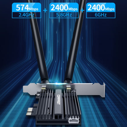 COMFAST AX200 Pro+ 5374Mbps WiFi6 PCIE High Speed Wireless Network Card-garmade.com