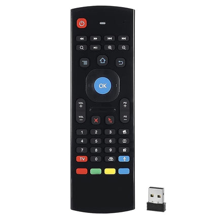 MX3-L Voice without Backlit 2.4GHz Fly Air Mouse Wireless Keyboard Remote Control-garmade.com