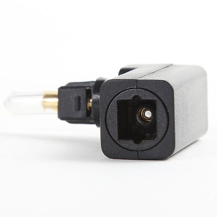 EMK 360 Degree Male to Female Conversion Head Optical Fiber Adapter Audio Adapter-garmade.com