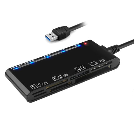 Rocketek CR7 USB3.0 Multi-function Card Reader CF / XD / MS / SD / TF Card 7 in 1-garmade.com