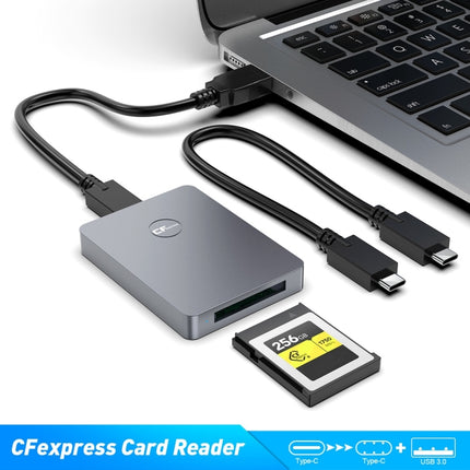 Rocketek CR316 USB3.1 Gen2 CFexpress Type B Card Reader(Silver Grey)-garmade.com
