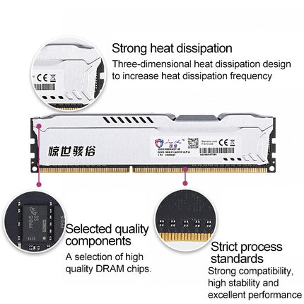 JingHai 1.25V DDR4 2400MHz 4GB Memory RAM Module for Desktop PC-garmade.com