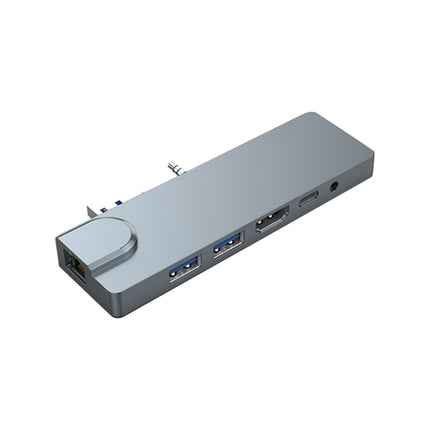 Rocketek SHL731 8 in 1 60W PD / RJ45 / 4K HDMI / USB 3.0 HUB Adapter for Surface Pro 3 / 4 / GO-garmade.com