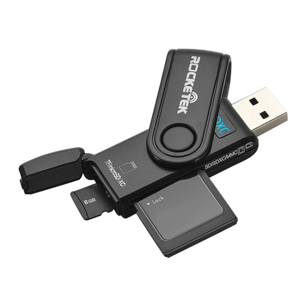 Rocketek CR5 USB3.0 Multi-function SD / TF Card Reader-garmade.com