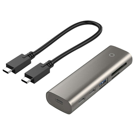 Rocketek HC463 USB3.1 Gen2 to Type-C 3.1 + USB 3.1 + SD / TF 6 in 1 HUB Adapter-garmade.com