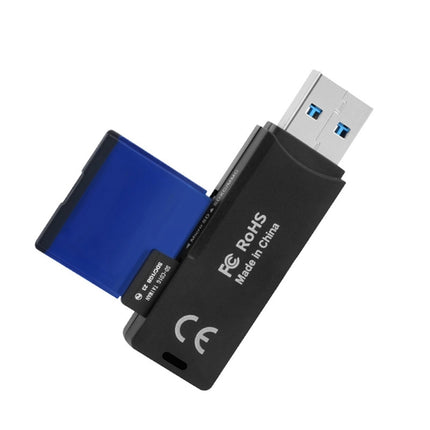 Rocketek CR11 High Speed USB3.0 2 in 1 SD / TF Card Reader (Black)-garmade.com