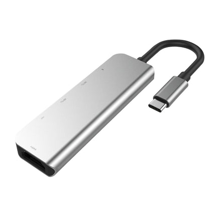 5 in 1 HDMI + USB x 2 + PD x 2 to USB-C / Type-C HUB Adapter-garmade.com