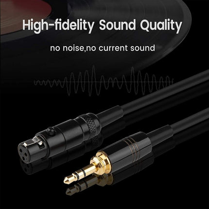 ZS0225 Headphone Audio Cable for AKG Q701 / Pioneer HDJ-2000 (Black)-garmade.com