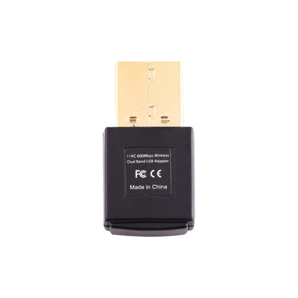 EDUP EP-AC1619 Mini Wireless USB 600Mbps 2.4G / 5.8Ghz 150M+433M Dual Band WiFi Network Card for Nootbook / Laptop / PC(Black)-garmade.com