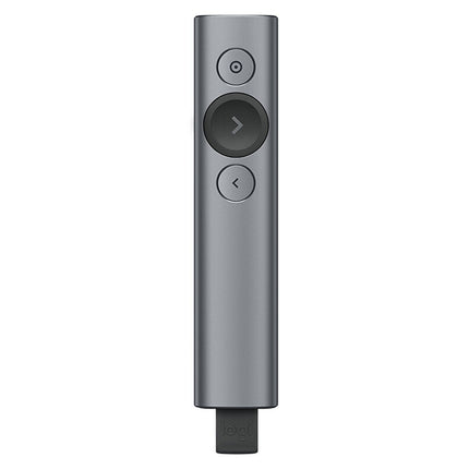 Logitech Spotlight 2.4Ghz USB Wireless Presenter PPT Remote Control Flip Pen (Grey)-garmade.com