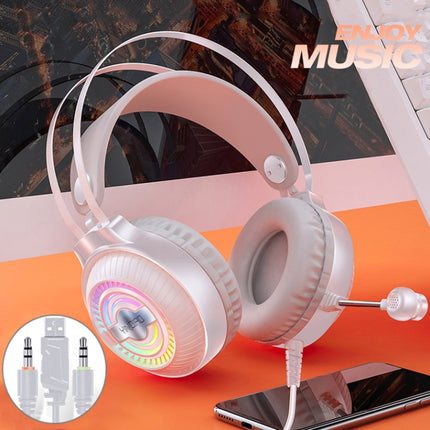 YINDIAO Q4 Head-mounted Wired Gaming Headset with Microphone, Version: Dual 3.5mm + USB(White)-garmade.com