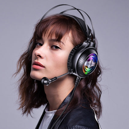 YINDIAO Q4 Head-mounted Wired Gaming Headset with Microphone, Version: Dual 3.5mm + USB(White)-garmade.com