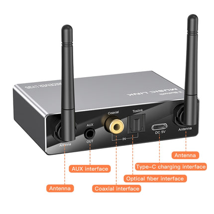 LY35 Optical Fiber Coaxial Digital to Analog 6 in 1 Bluetooth Receiver & Transmitter-garmade.com