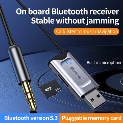 Y1 Pro 3.5mm Car Bluetooth Receiver BT5.3 Adapter-garmade.com