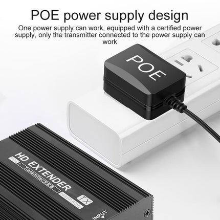 Measy ET1820 HDMI Extender Transmitter and Receiver Converter, POE Single Power Supply, Transmission Distance: 200m(AU Plug)-garmade.com