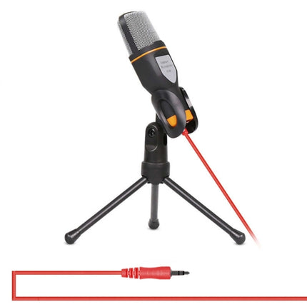 Yanmai SF666 Professional Condenser Sound Recording Microphone with Tripod Holder, Cable Length: 1.3m, Compatible with PC and Mac for Live Broadcast Show, KTV, etc.(Black)-garmade.com