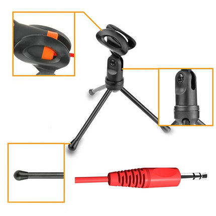 Yanmai SF666 Professional Condenser Sound Recording Microphone with Tripod Holder, Cable Length: 1.3m, Compatible with PC and Mac for Live Broadcast Show, KTV, etc.(Black)-garmade.com