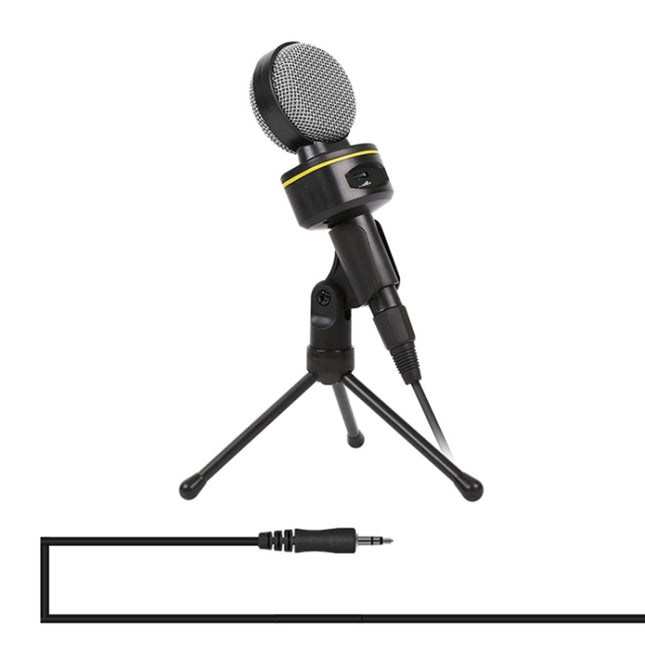 Yanmai SF-930 Professional Condenser Sound Recording Microphone with Tripod Holder, Cable Length: 2.0m, Compatible with PC and Mac for Live Broadcast Show, KTV, etc.(Black)-garmade.com