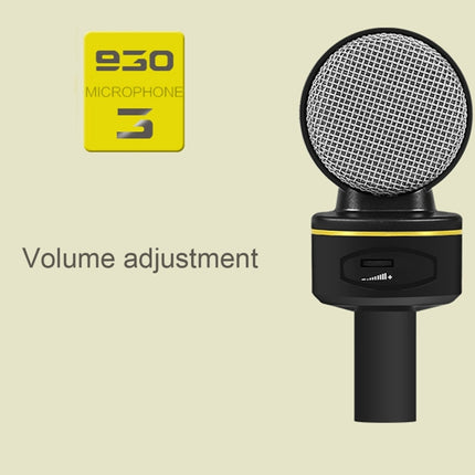 Yanmai SF-930 Professional Condenser Sound Recording Microphone with Tripod Holder, Cable Length: 2.0m, Compatible with PC and Mac for Live Broadcast Show, KTV, etc.(Black)-garmade.com