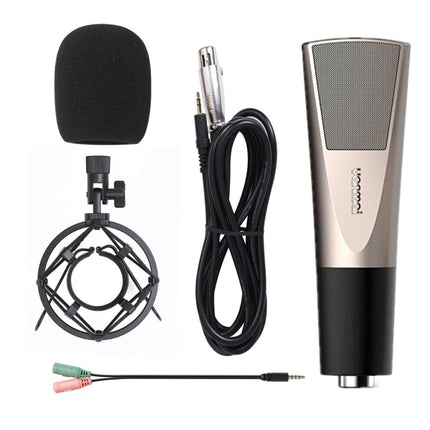 Yanmai Q6 Professional Game Condenser Sound Recording Microphone, Compatible with PC and Mac for Live Broadcast Show, KTV, etc.(Black)-garmade.com