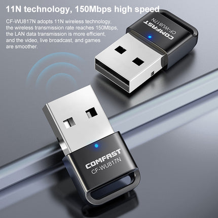 COMFAST CF-WU817N 150Mbps 2.4G WiFi USB Free Drive Network Adapter-garmade.com