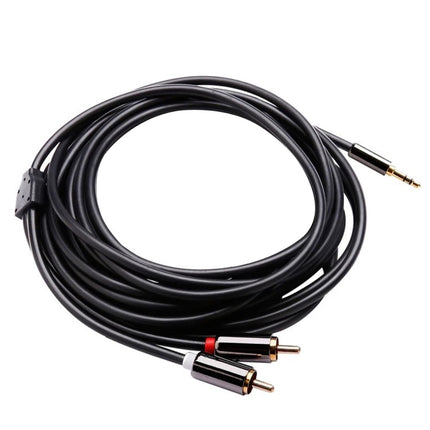 3m Gold Plated 3.5mm Jack to 2 x RCA Male Stereo Audio Cable-garmade.com