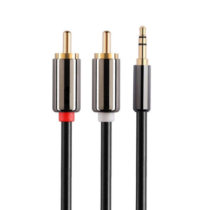 5m Gold Plated 3.5mm Jack to 2 x RCA Male Stereo Audio Cable-garmade.com