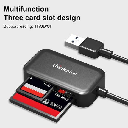 Lenovo thinkplus TC102 USB 3 in 1 Multi-function Card Reader-garmade.com