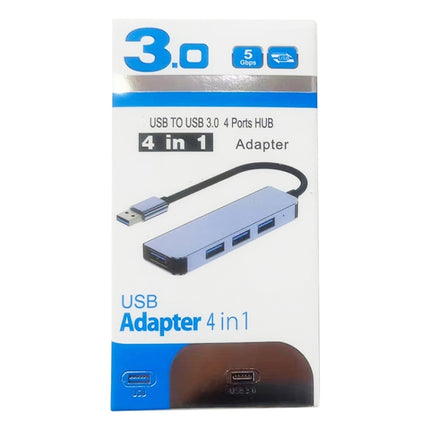 BYL-2013U3 12cm 4 in 1 USB to USB3.0x4 HUB Adapter-garmade.com